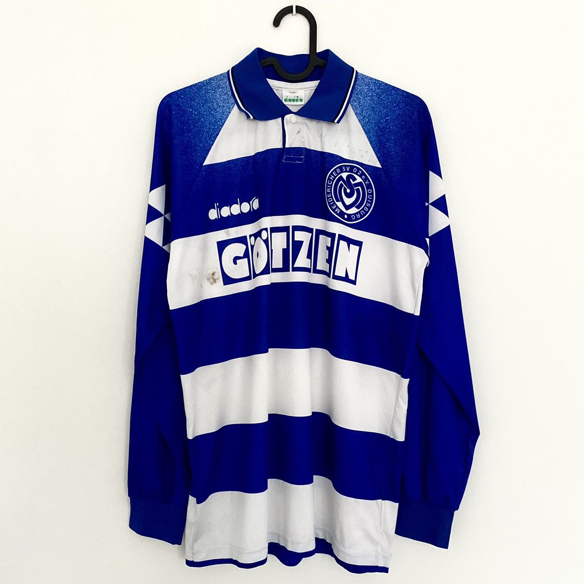 Diadora × Vintage 1994 1996 MSV Duisburg Diadora Vintage Soccer Jersey Size US S / EU 44-46 / 1 - 3 Thumbnail