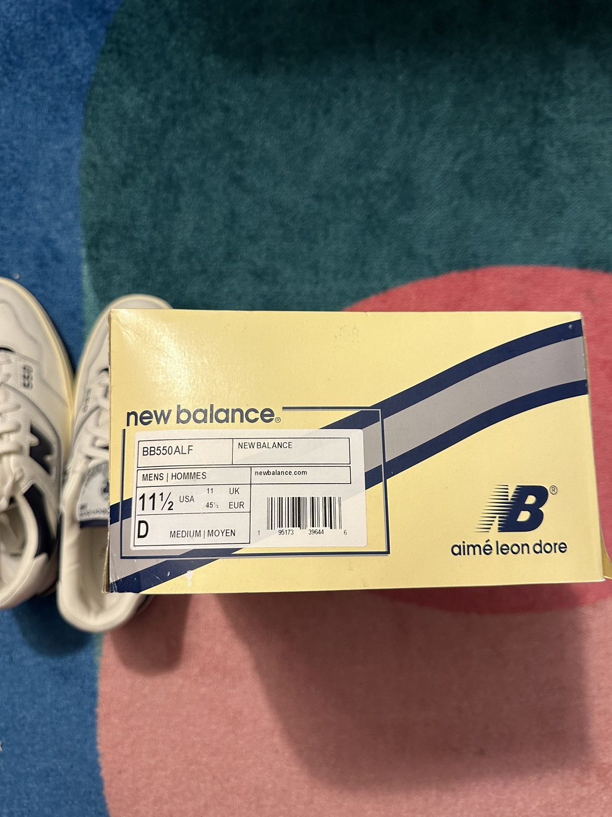 Aime Leon Dore × New Balance Aime Leon Dore New Balance 550 White Navy Size US 11.5 / EU 44-45 - 7 Thumbnail
