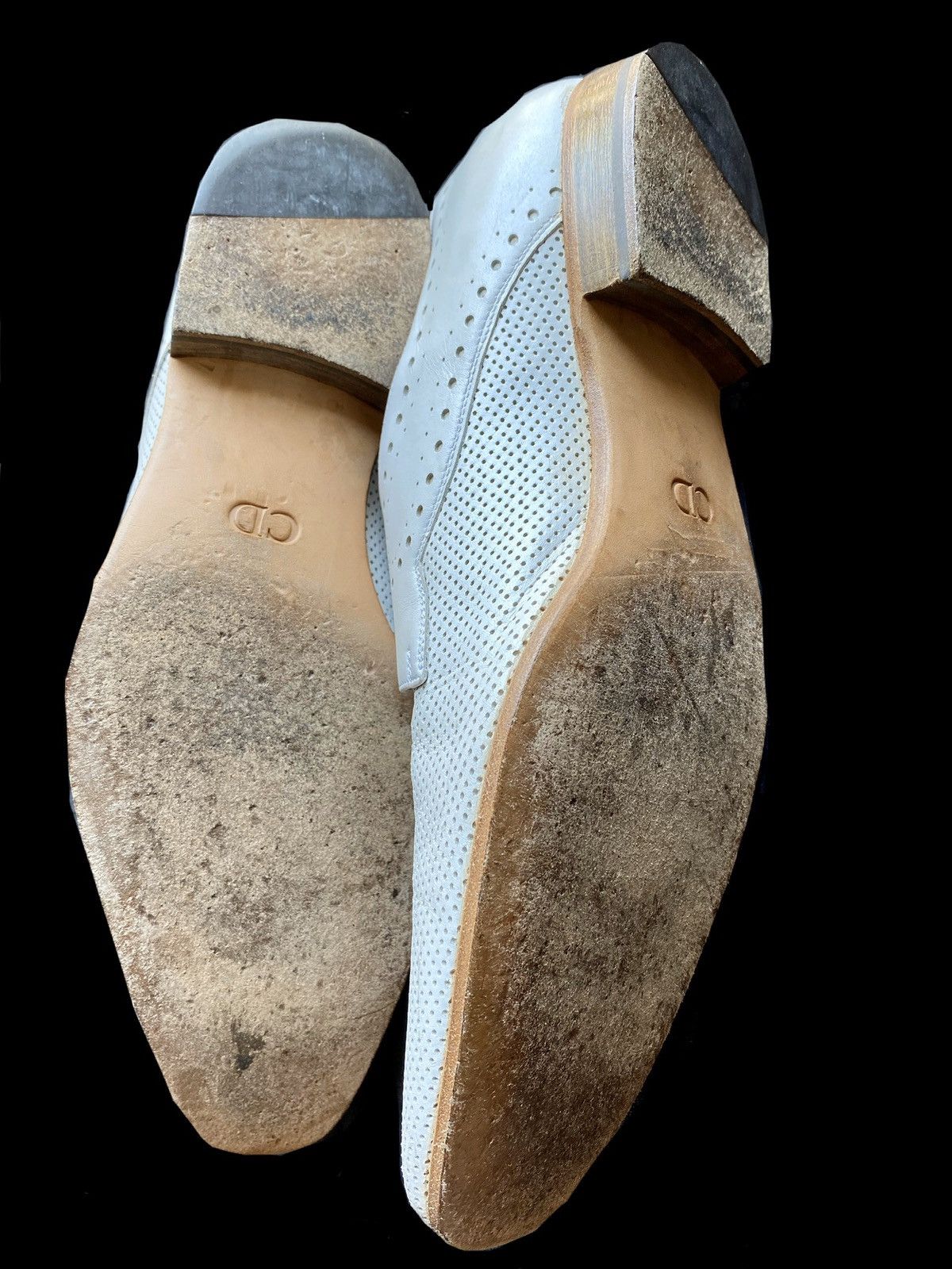 Dior Dior Homme 2008 Perforated Laser Cut White Derby Shoes Size US 10 / EU 43 - 3 Thumbnail