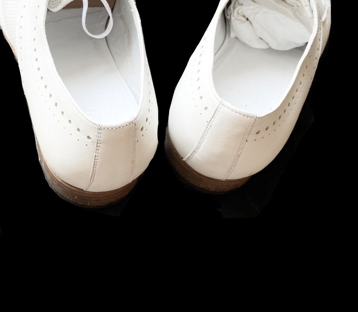 Dior Dior Homme 2008 Perforated Laser Cut White Derby Shoes Size US 10 / EU 43 - 4 Thumbnail