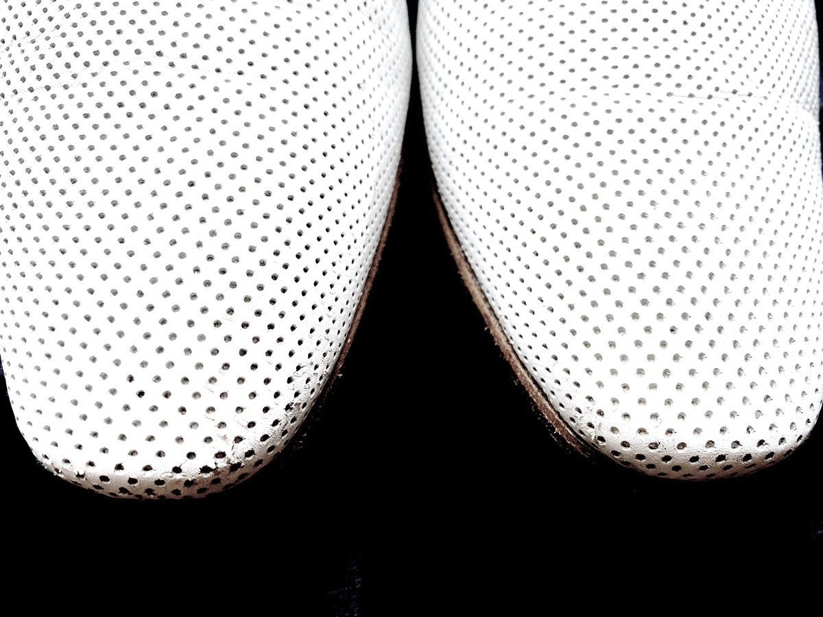 Dior Dior Homme 2008 Perforated Laser Cut White Derby Shoes Size US 10 / EU 43 - 6 Thumbnail