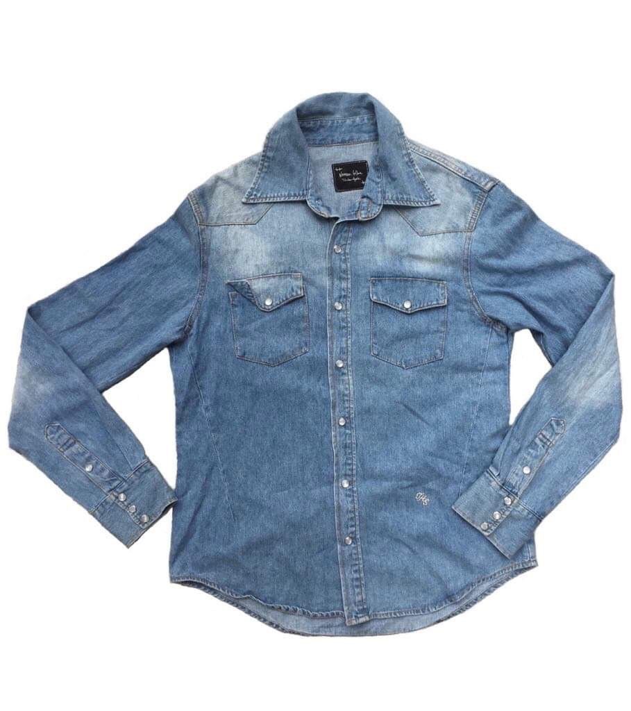 Number (N)ine Number (N)ine The High Street Dart Western Denim Shirt Size US S / EU 44-46 / 1 - 1 Thumbnail