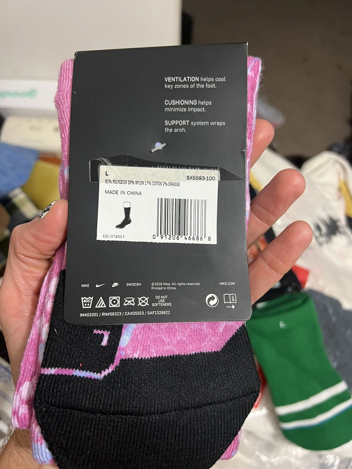 Nike Nike Dri-Fit Elite Cushioned crew socks large Size ONE SIZE - 2 Thumbnail