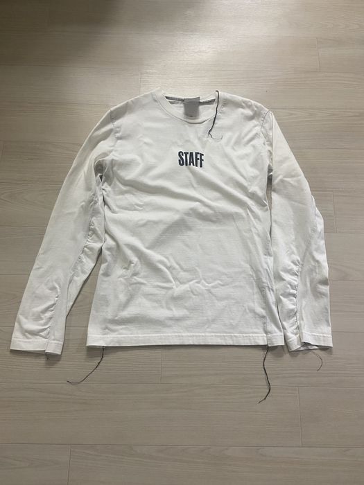 Vetements S Vetements Hanes STAFF reconstructed long sleeve t