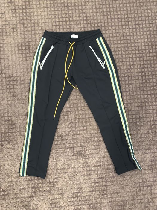 Rhude Rhude black tuxedo pants green stripe Size US 33 - 2 Preview