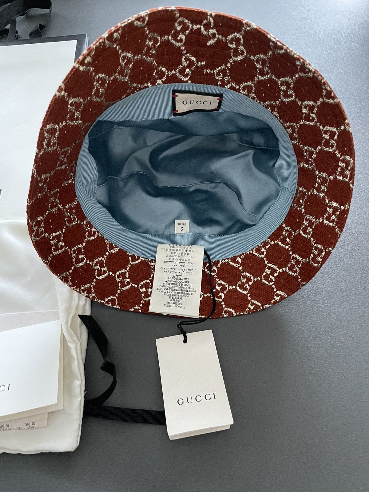 Gucci Super Rare Limited Edition Runway Brand NEW GG Logo Hat Size ONE SIZE - 7 Thumbnail