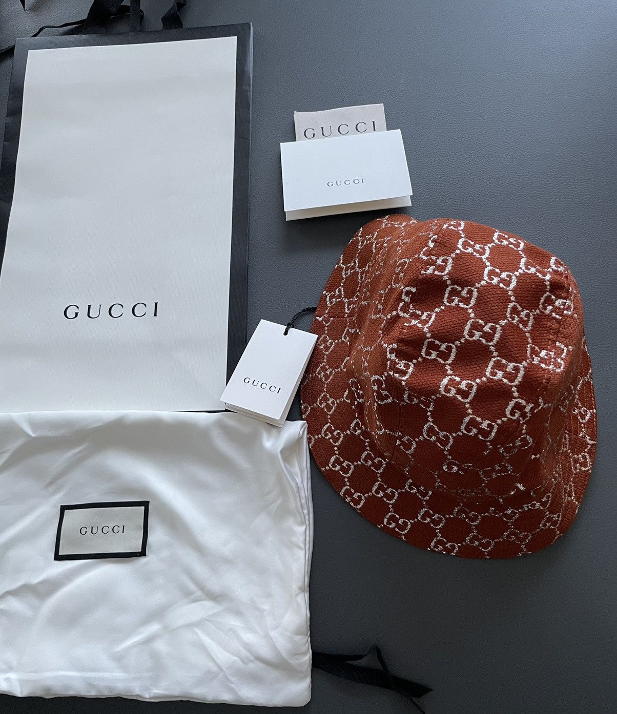 Gucci Super Rare Limited Edition Runway Brand NEW GG Logo Hat Size ONE SIZE - 18 Thumbnail