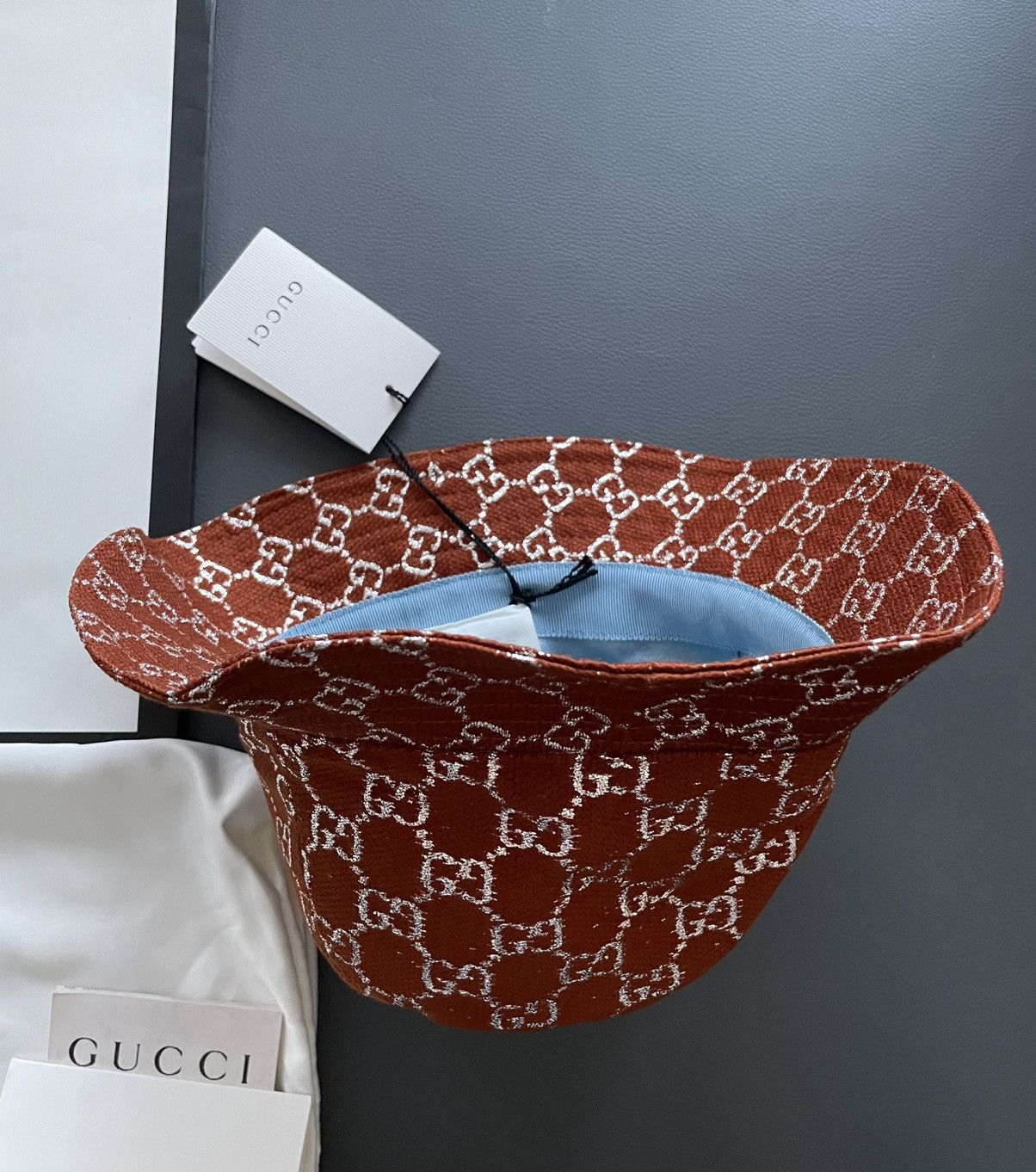 Gucci Super Rare Limited Edition Runway Brand NEW GG Logo Hat Size ONE SIZE - 15 Thumbnail