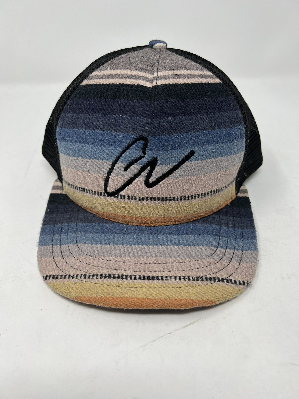 Greg Lauren Multicolor Serape Blanket Trucker Cap Size ONE SIZE - 1 Thumbnail