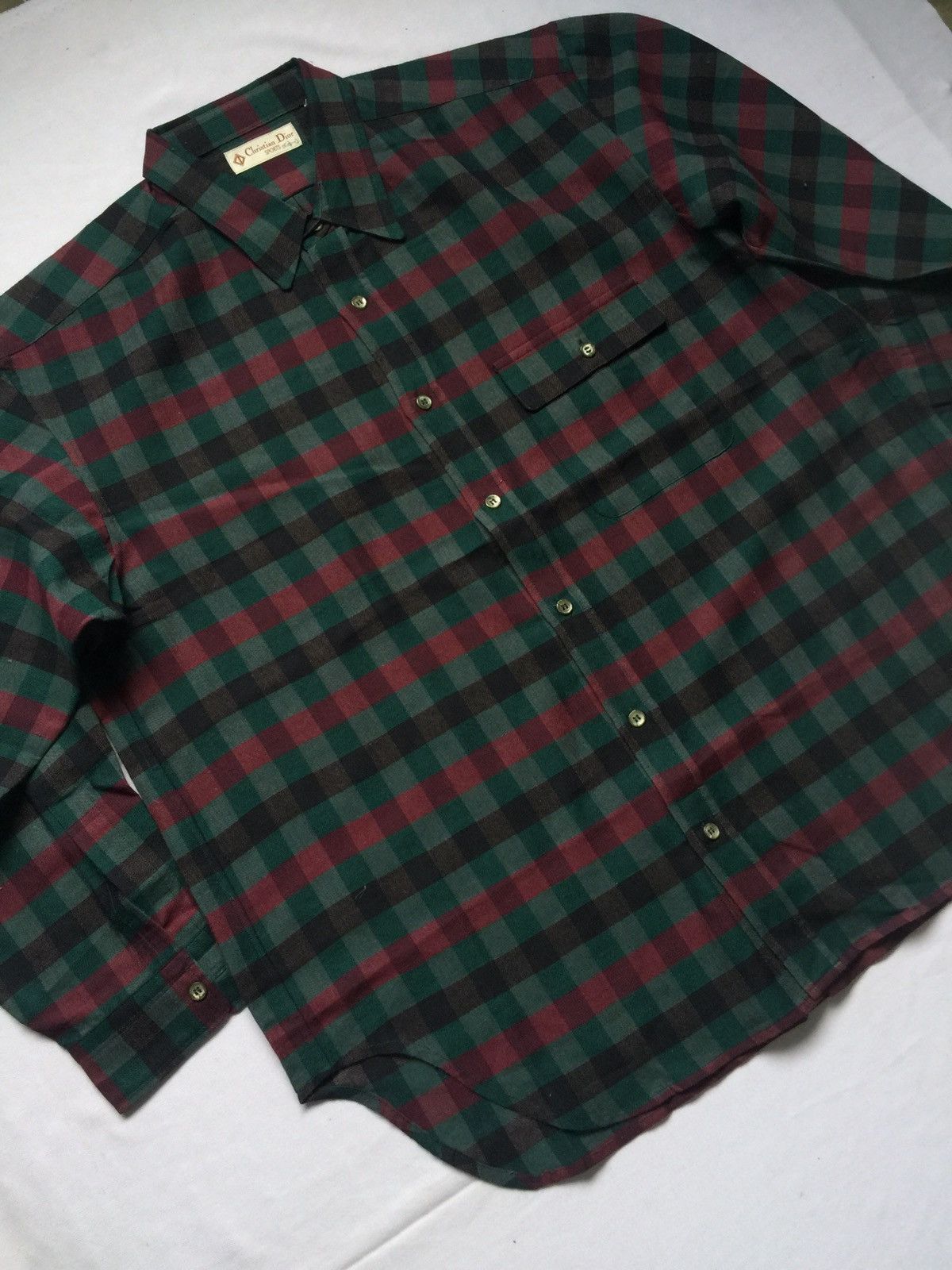 Christian Dior Monsieur Vintage Christian Dior Cotton Wool Wide Shirt Size US XL / EU 56 / 4 - 5 Thumbnail
