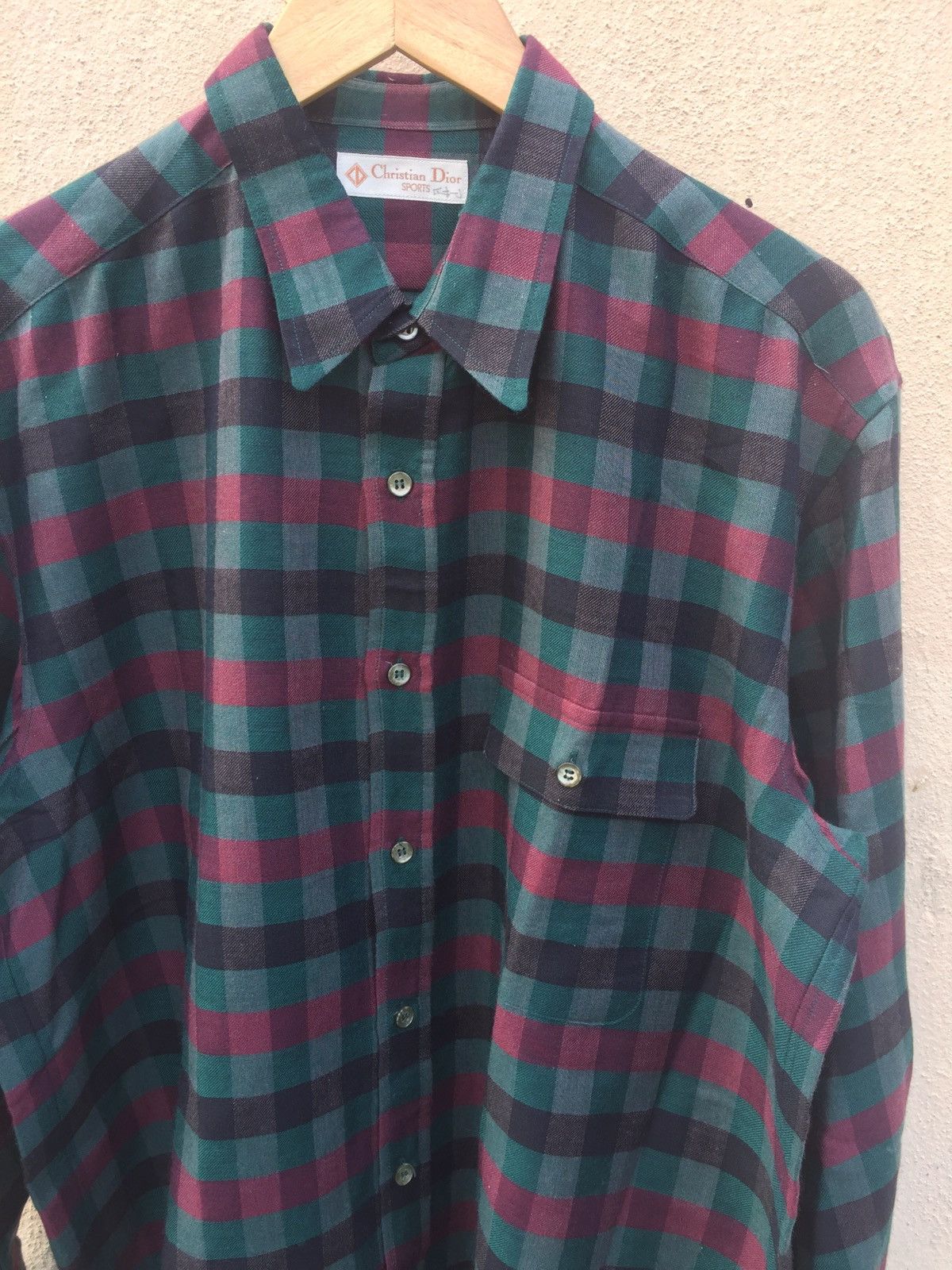 Christian Dior Monsieur Vintage Christian Dior Cotton Wool Wide Shirt Size US XL / EU 56 / 4 - 1 Thumbnail