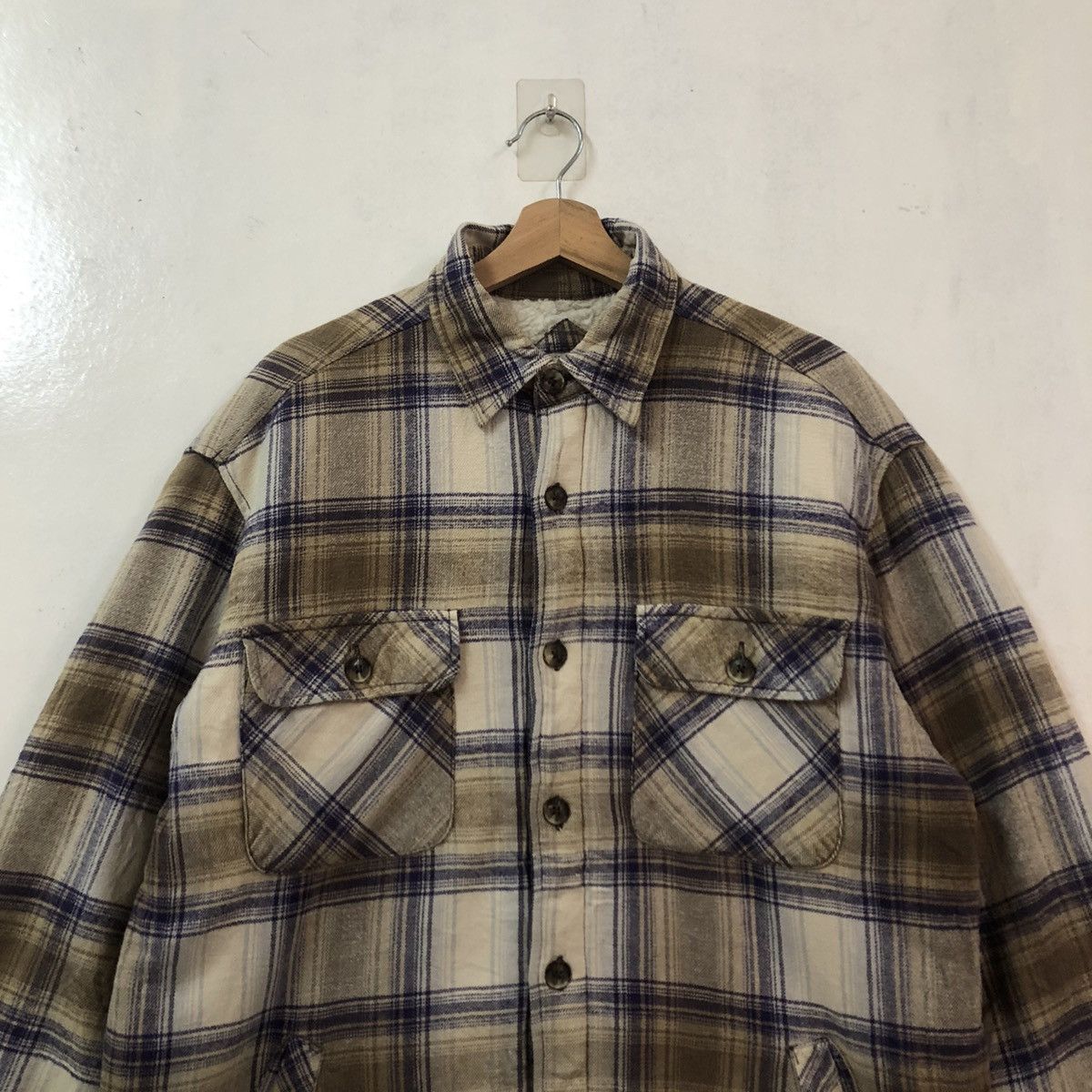 Japanese Brand VINTAGE FLANNEL JACKET TARTAN DESIGN SEA HOP JAPAN ISSEY Size US L / EU 52-54 / 3 - 4 Thumbnail