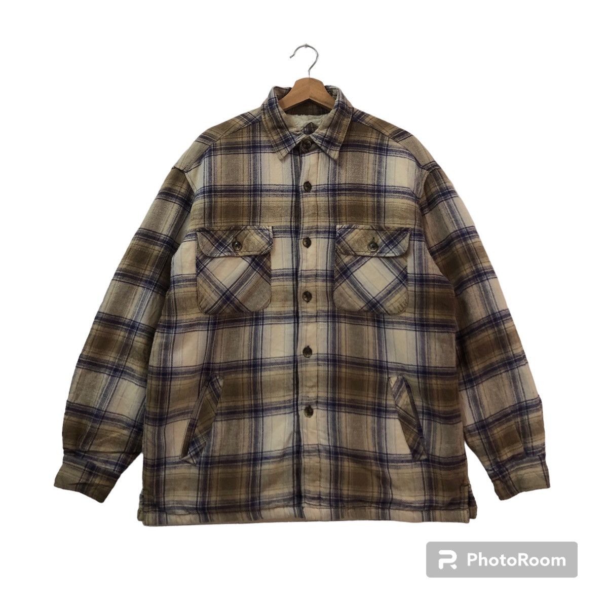 Japanese Brand VINTAGE FLANNEL JACKET TARTAN DESIGN SEA HOP JAPAN ISSEY Size US L / EU 52-54 / 3 - 1 Thumbnail