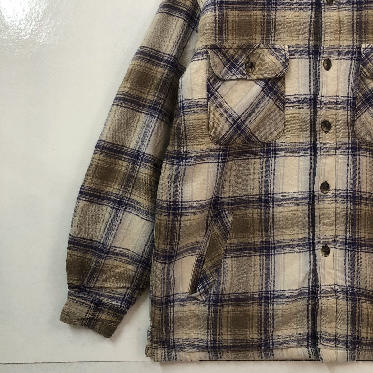 Japanese Brand VINTAGE FLANNEL JACKET TARTAN DESIGN SEA HOP JAPAN ISSEY Size US L / EU 52-54 / 3 - 2 Thumbnail