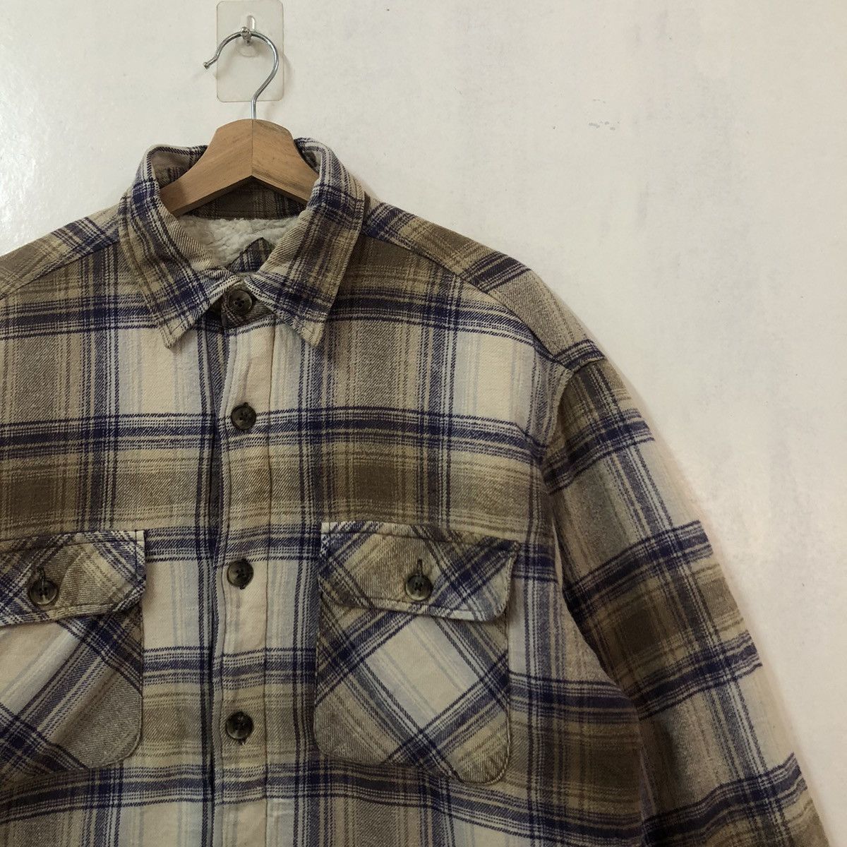 Japanese Brand VINTAGE FLANNEL JACKET TARTAN DESIGN SEA HOP JAPAN ISSEY Size US L / EU 52-54 / 3 - 5 Thumbnail