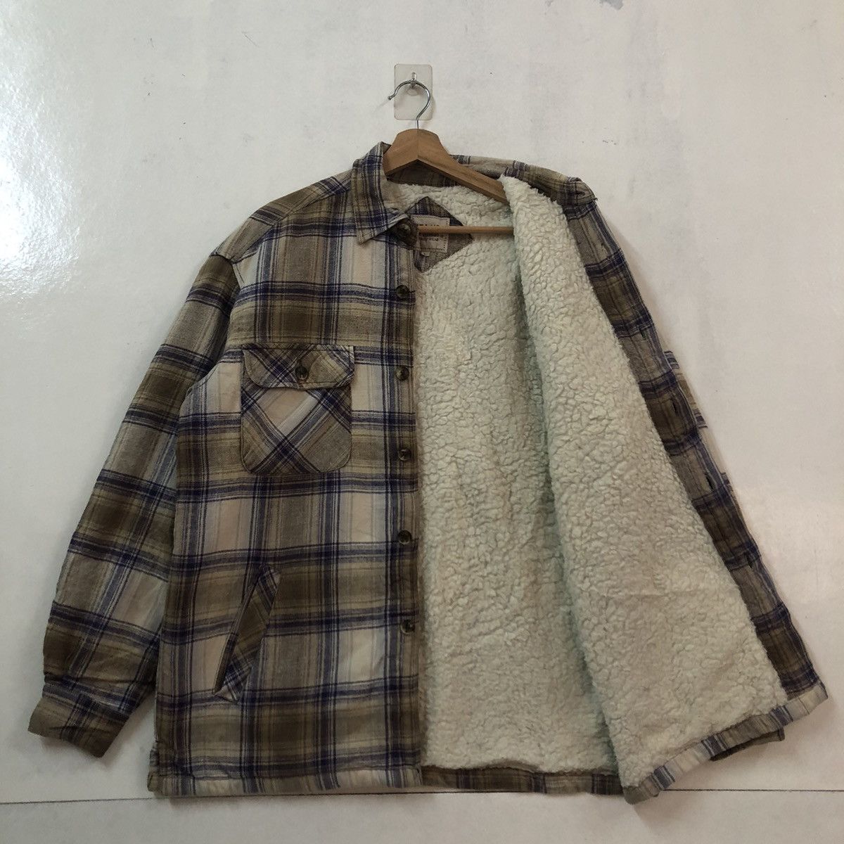 Japanese Brand VINTAGE FLANNEL JACKET TARTAN DESIGN SEA HOP JAPAN ISSEY Size US L / EU 52-54 / 3 - 7 Thumbnail