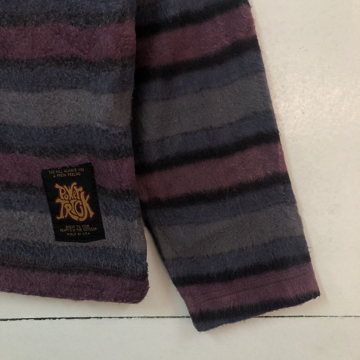 Japanese Brand VINTGE STRIPED POWER TRICK JAPAN MADE RARE DESIGN Size US M / EU 48-50 / 2 - 3 Thumbnail