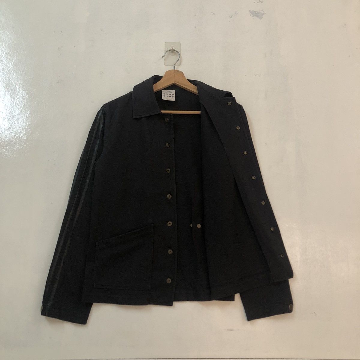 Adidas VINTAGE ADIDAS STRIPE CROPPED TRUCKER JACKET RACER WEAR Size US S / EU 44-46 / 1 - 7 Thumbnail