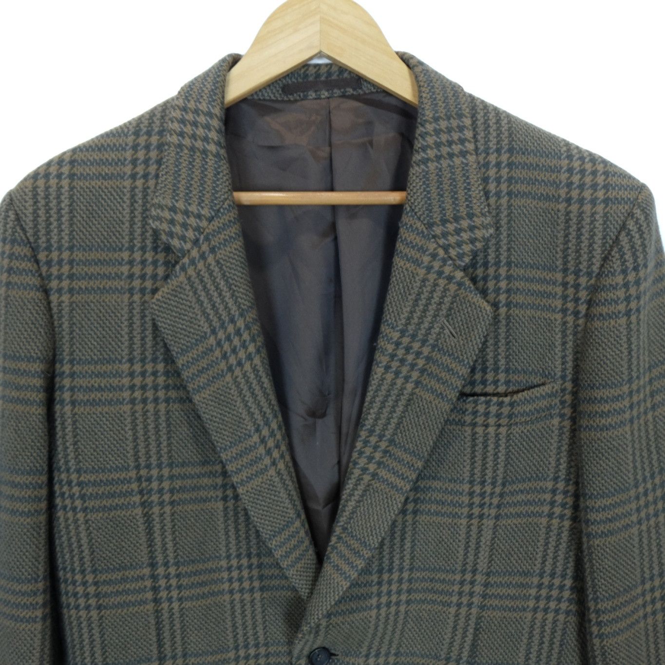 90's ARBINO UOMO Check Wool Blazer Smart Formal Suit Coat