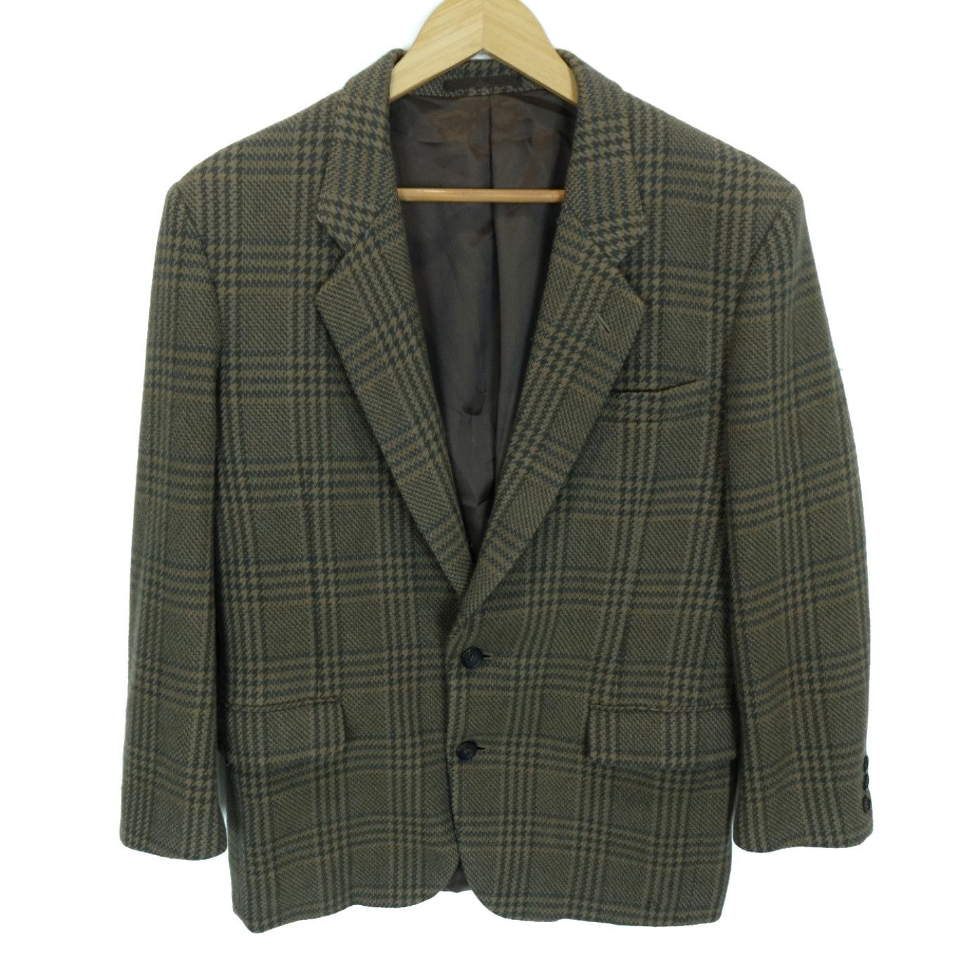 90's ARBINO UOMO Check Wool Blazer Smart Formal Suit Coat