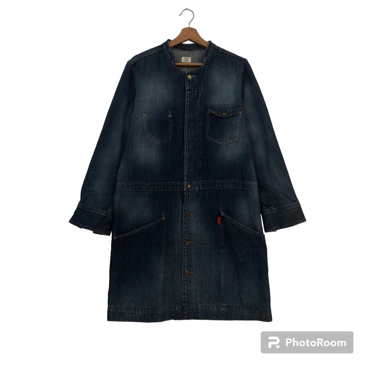VINTAGE DENIM LONG JACKET CEPO JAPAN ISSEY MIYAKE STYLE
