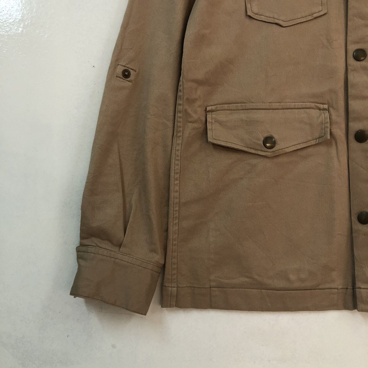 Japanese Brand VINTAGE HIKORY CHORE JACKET X GIRL JAPAN MADE PUNK STYLE Size US S / EU 44-46 / 1 - 3 Thumbnail