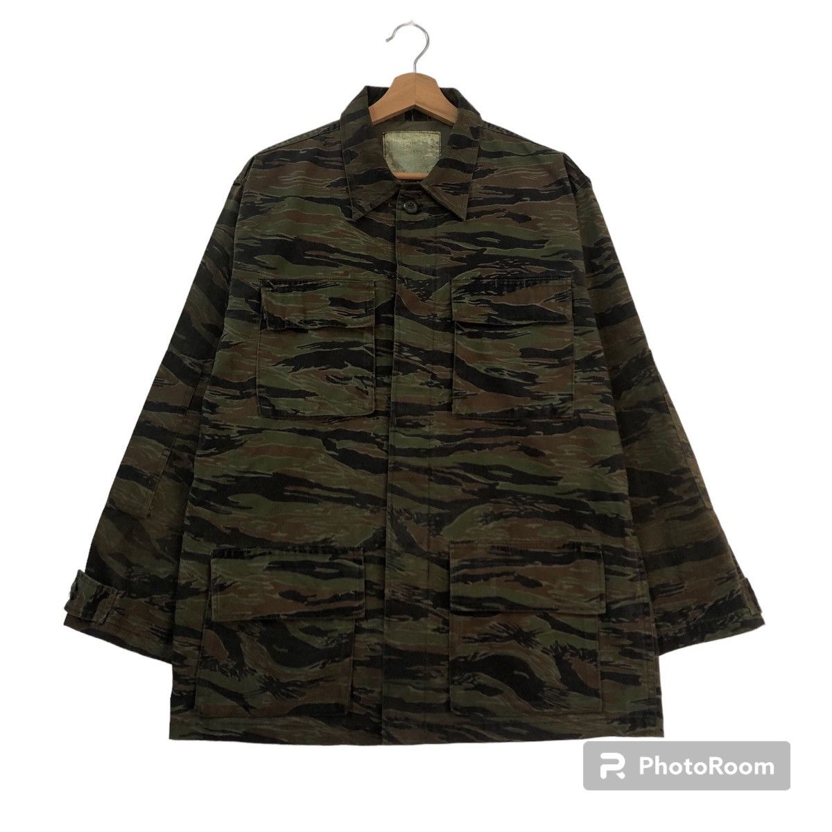 Hysteric Glamour VINTAGE CHORE JACKET CAMO TIGER STRIPE MILITARY ARMY WEAR Size US M / EU 48-50 / 2 - 1 Thumbnail