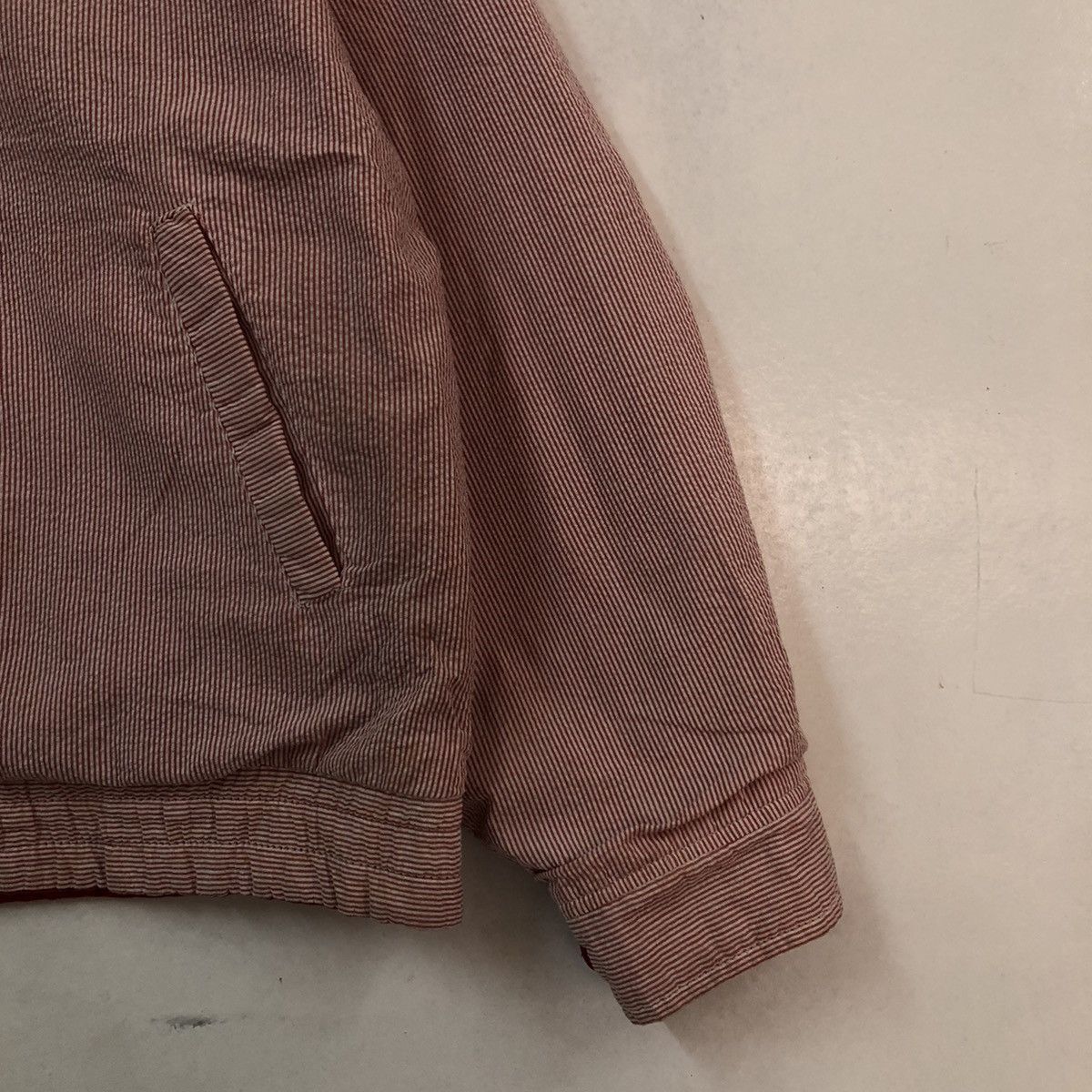 Japanese Brand VINTAGE REVERSIBLE HIKORY CHORE BOMBER JACKET ISSEY MIYAKE Size US L / EU 52-54 / 3 - 5 Thumbnail