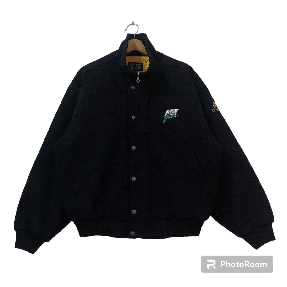 VINTAGE WOOL VARSITY JACKET HONDA COLLECTION BIG LOGO RACING