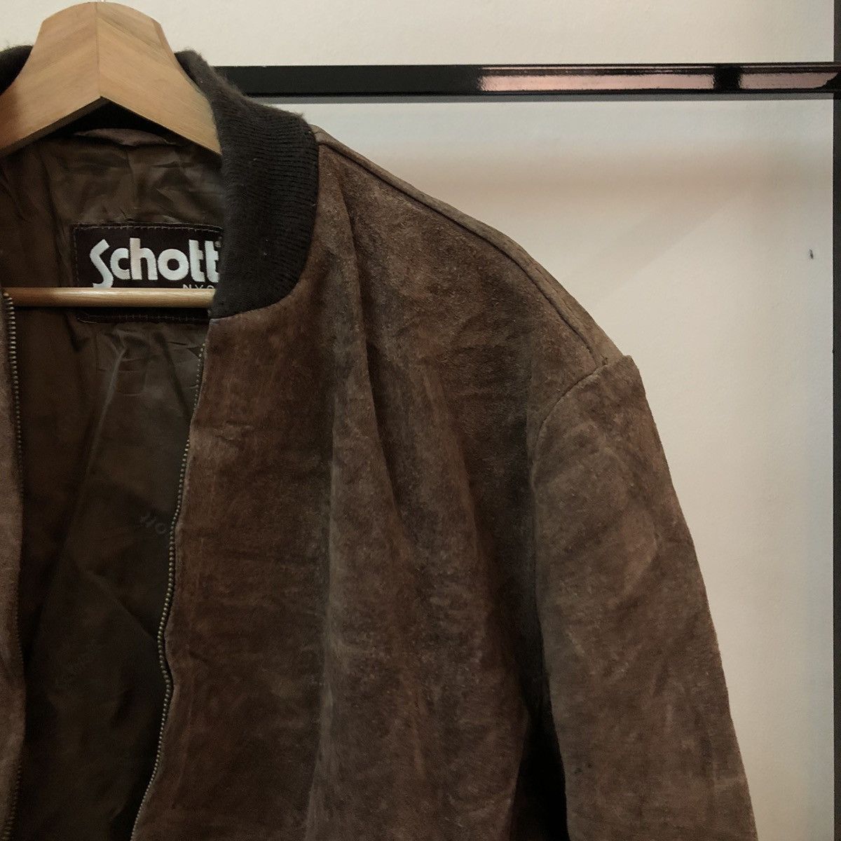Schott VINTAGE SUEDE LEATHER JACKET SCHOTT MADE IN USA Size US M / EU 48-50 / 2 - 5 Thumbnail