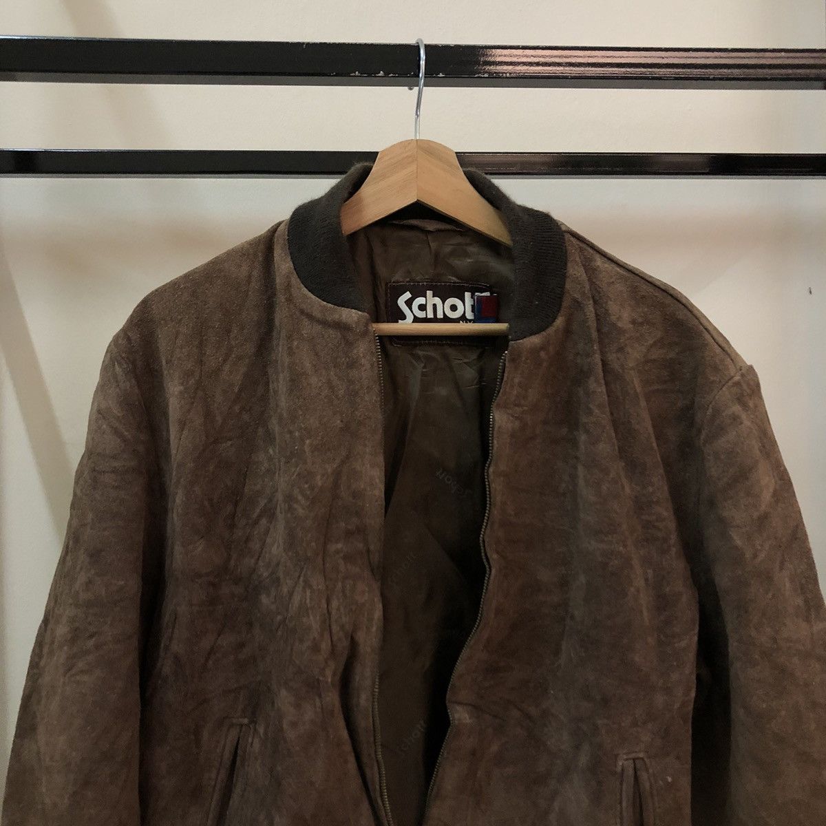 Schott VINTAGE SUEDE LEATHER JACKET SCHOTT MADE IN USA Size US M / EU 48-50 / 2 - 2 Thumbnail