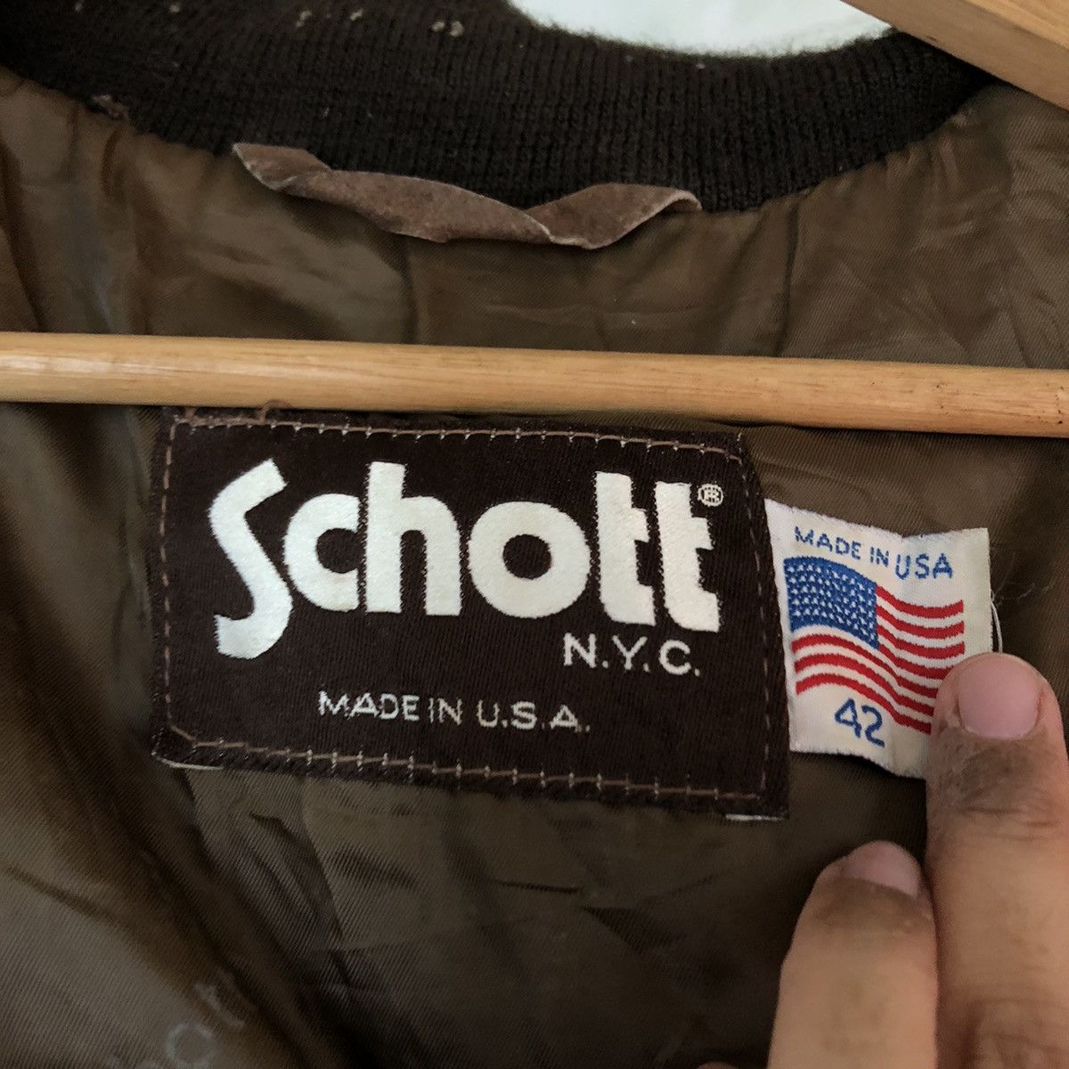 Schott VINTAGE SUEDE LEATHER JACKET SCHOTT MADE IN USA Size US M / EU 48-50 / 2 - 10 Thumbnail