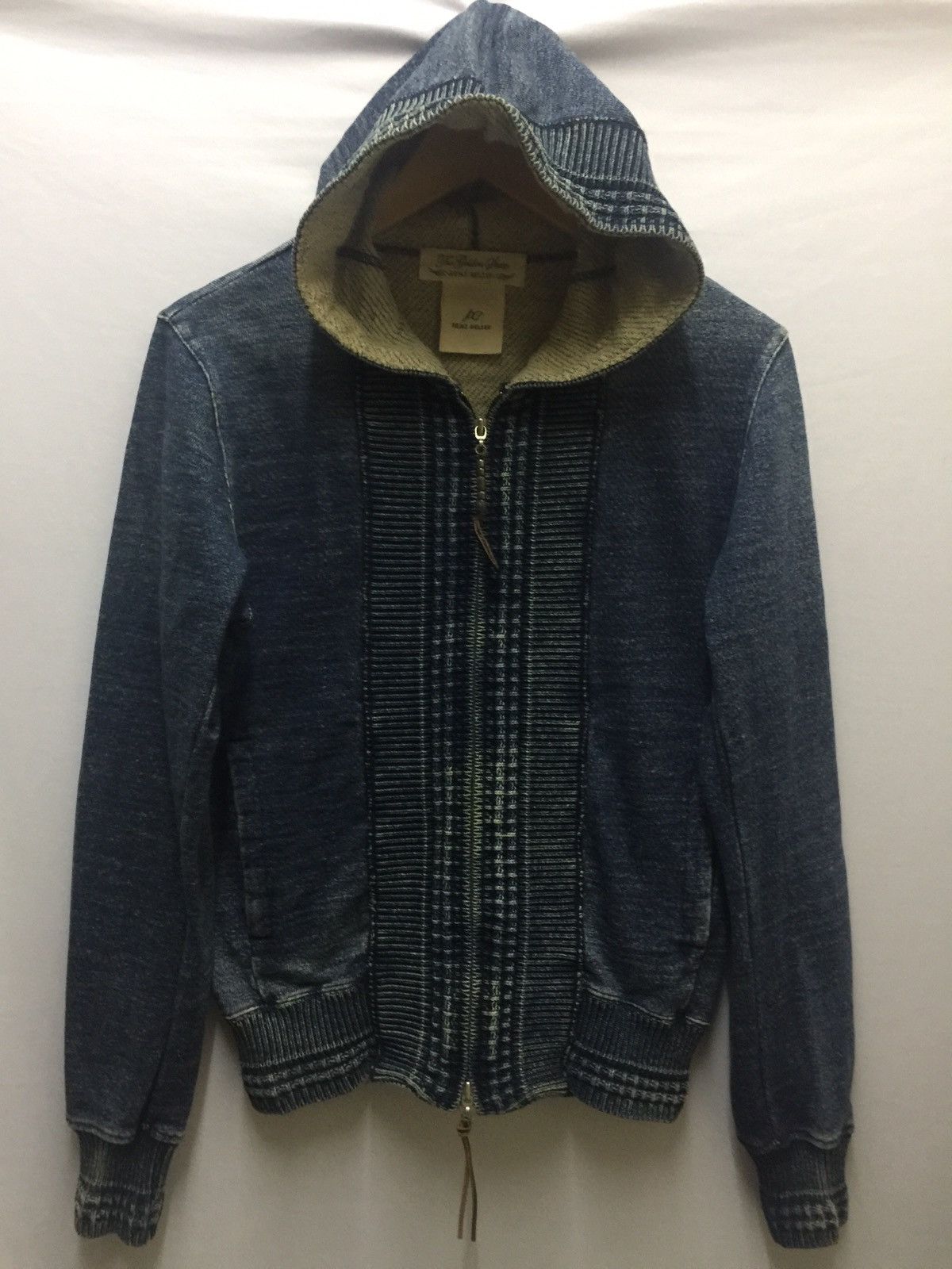 Indigo Dyed Sweater Hoodie