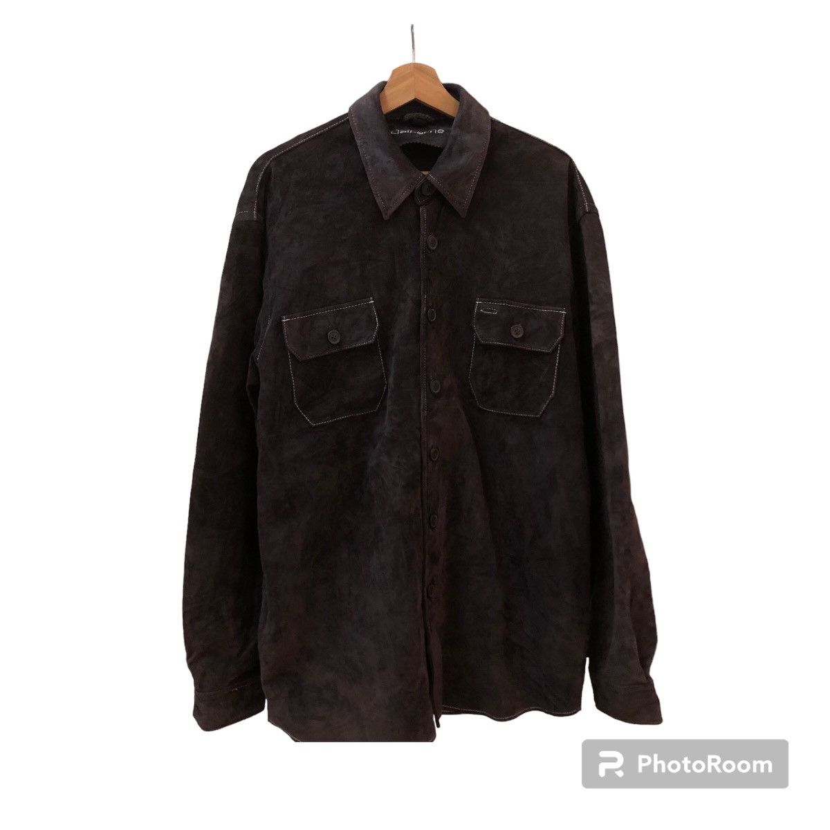 Japanese Brand VINTAGE LEATHER SHIRT JACKET CLALBORNE JAPAN Size US S / EU 44-46 / 1 - 1 Thumbnail