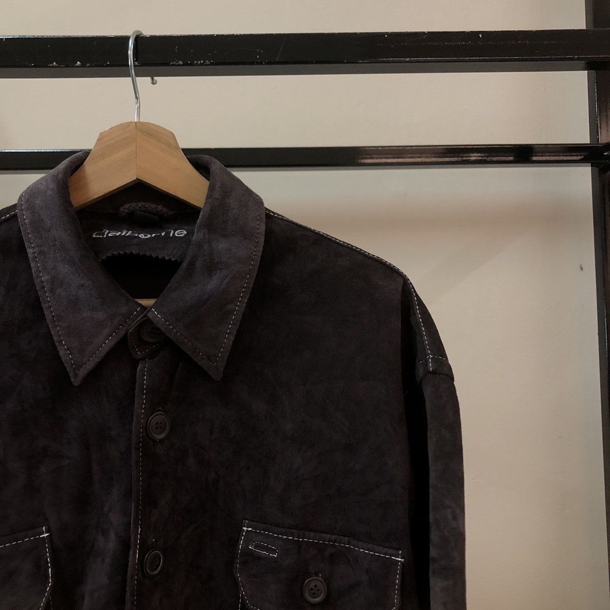 Japanese Brand VINTAGE LEATHER SHIRT JACKET CLALBORNE JAPAN Size US S / EU 44-46 / 1 - 5 Thumbnail