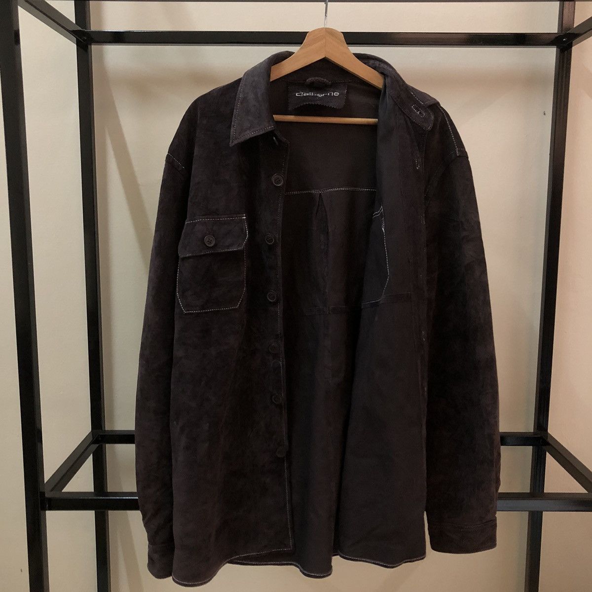 Japanese Brand VINTAGE LEATHER SHIRT JACKET CLALBORNE JAPAN Size US S / EU 44-46 / 1 - 9 Thumbnail