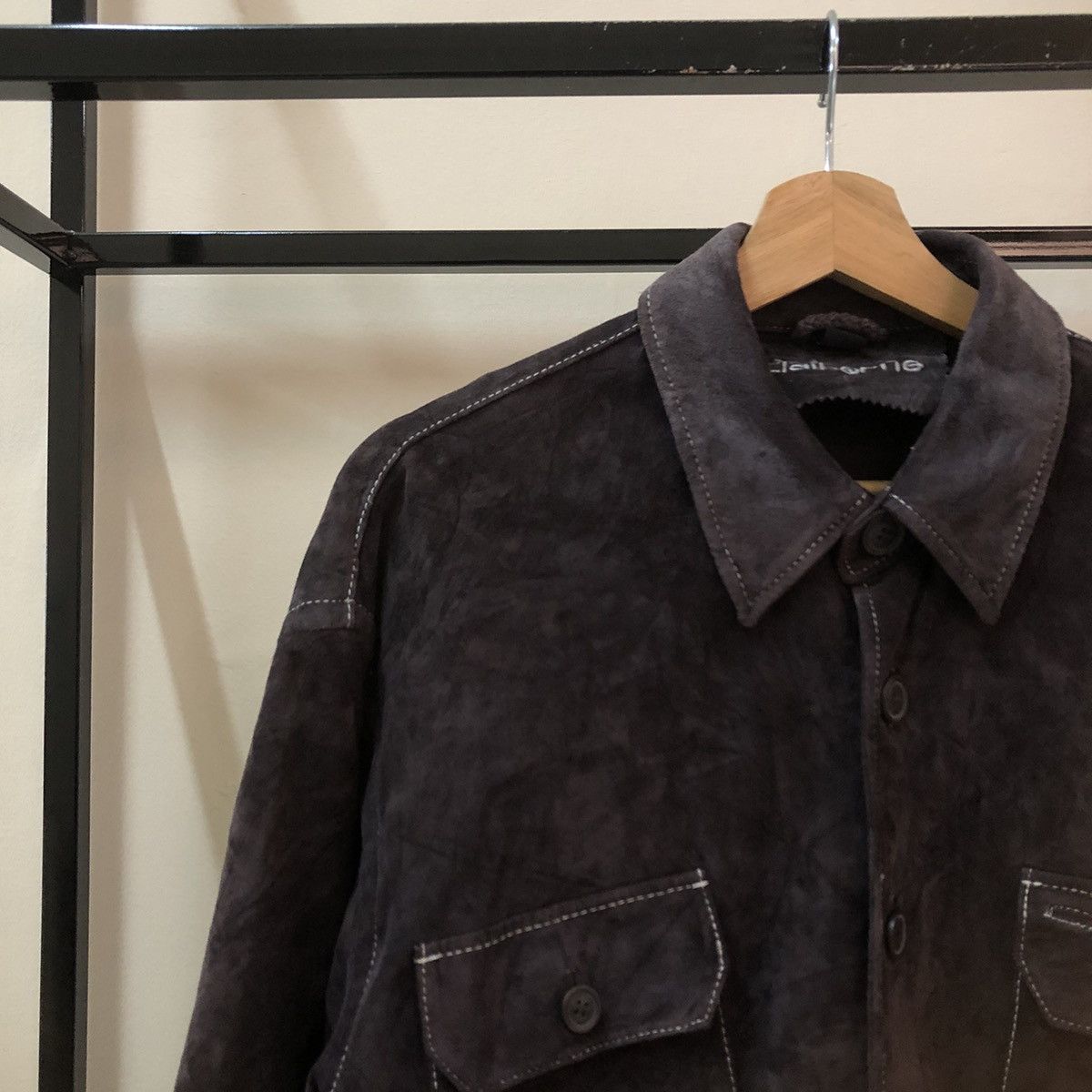 Japanese Brand VINTAGE LEATHER SHIRT JACKET CLALBORNE JAPAN Size US S / EU 44-46 / 1 - 6 Thumbnail