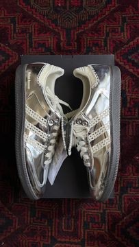 Adidas x Wales Bonner – Samba Metallic Silver/Cream White/Grey