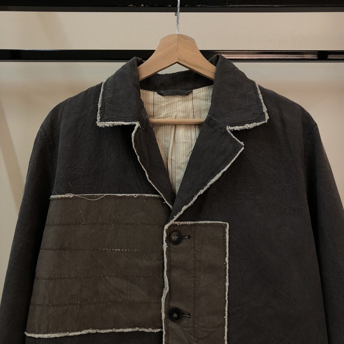 Japanese Brand VINTAGE PATCH WORK JACKET INSPIRED ISSEY MIYAKE JAPAN Size US M / EU 48-50 / 2 - 2 Thumbnail