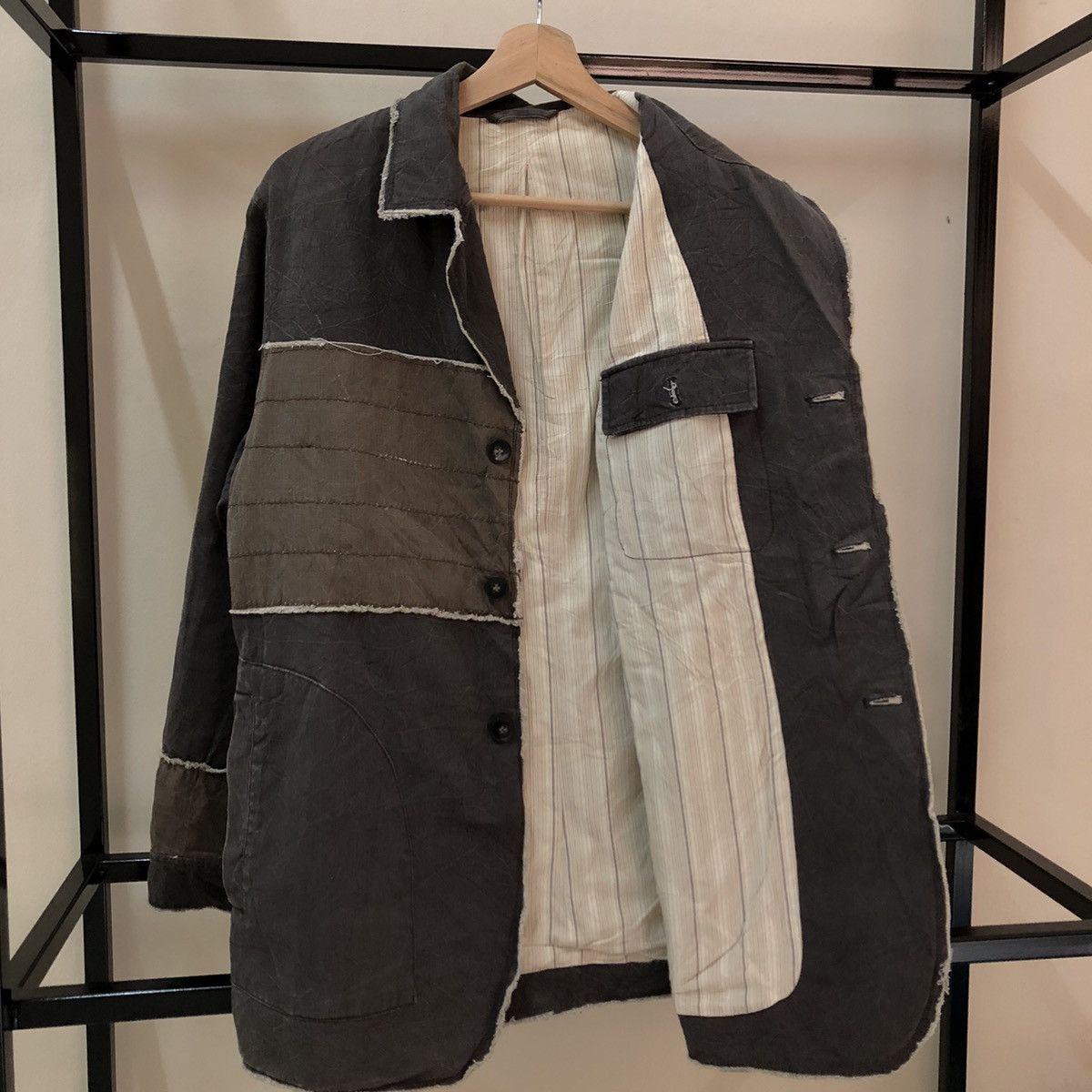 Japanese Brand VINTAGE PATCH WORK JACKET INSPIRED ISSEY MIYAKE JAPAN Size US M / EU 48-50 / 2 - 12 Thumbnail