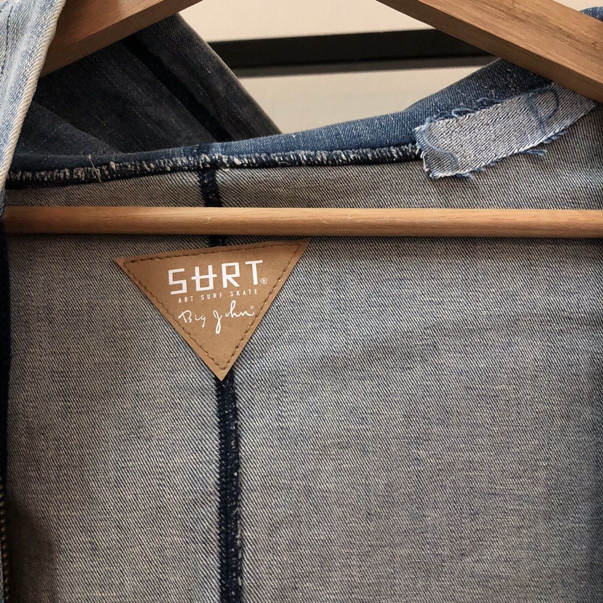 Japanese Brand DENIM JACKET SURF ART SURF SKATE STREETWEAR BIG JOHN Size US L / EU 52-54 / 3 - 11 Thumbnail