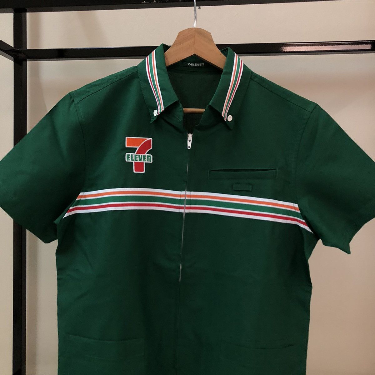 Japanese Brand VINTAGE WORKER JACKET 7-ELEVEN JAPAN BIG LOGO Size US M / EU 48-50 / 2 - 2 Thumbnail