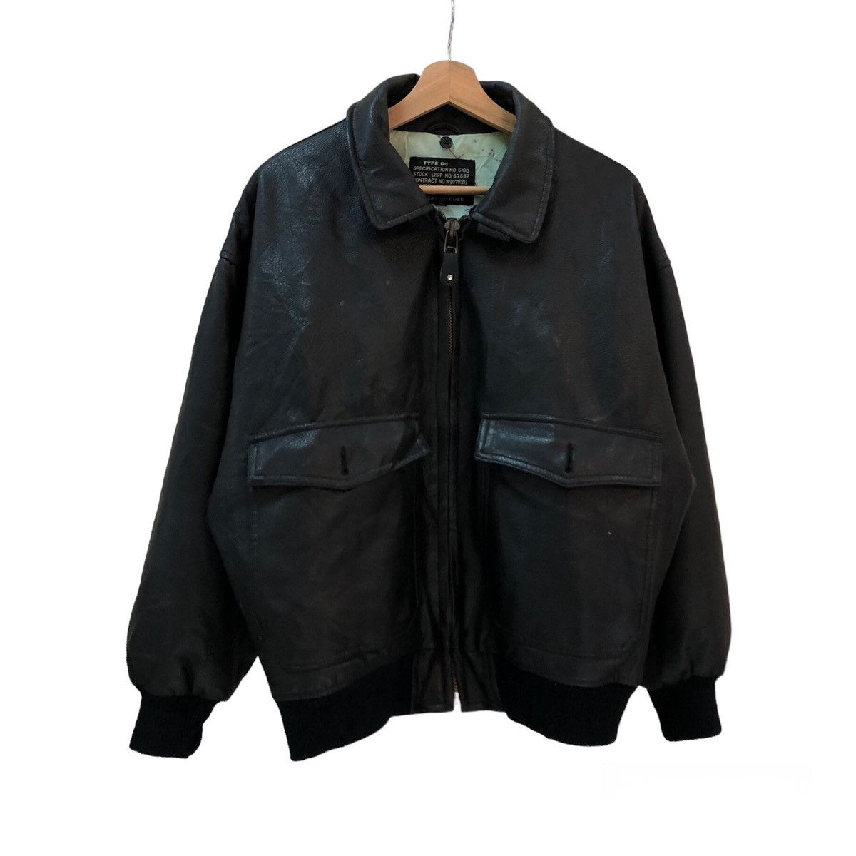 Japanese Brand × Leather Jacket × Us Issue VINTAGE LEATHER JACKET 