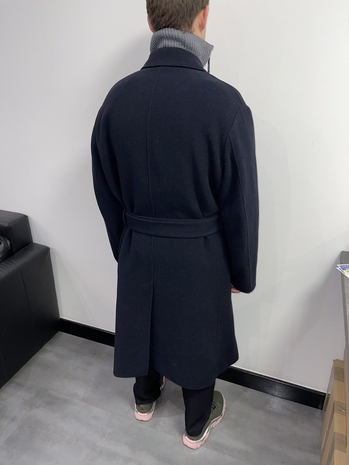 JW Anderson SS20 J.W Anderson X Uniqlo Military Dark Navy Wool Coat Size US XL / EU 56 / 4 - 2 Thumbnail