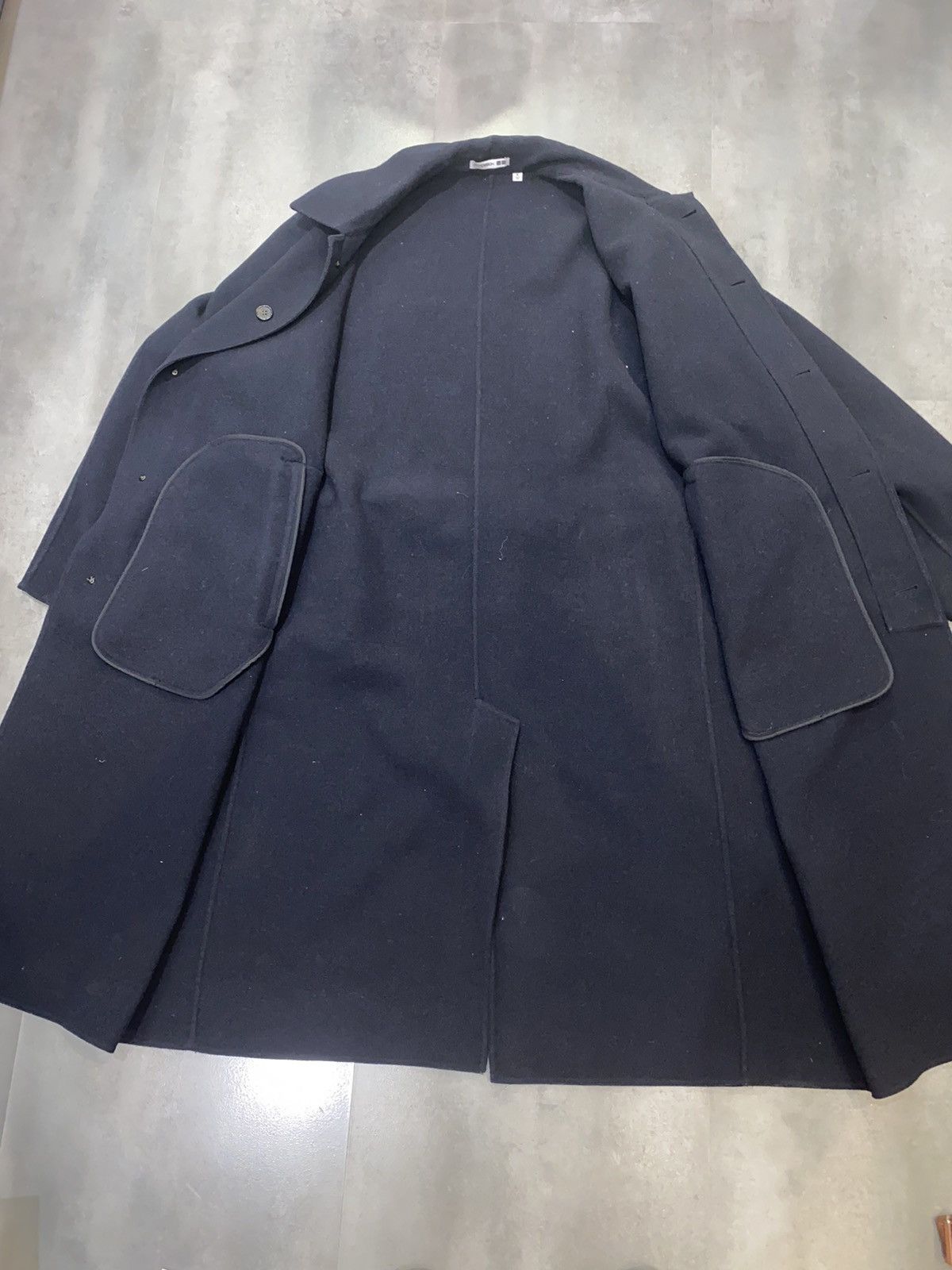 JW Anderson SS20 J.W Anderson X Uniqlo Military Dark Navy Wool Coat Size US XL / EU 56 / 4 - 12 Thumbnail