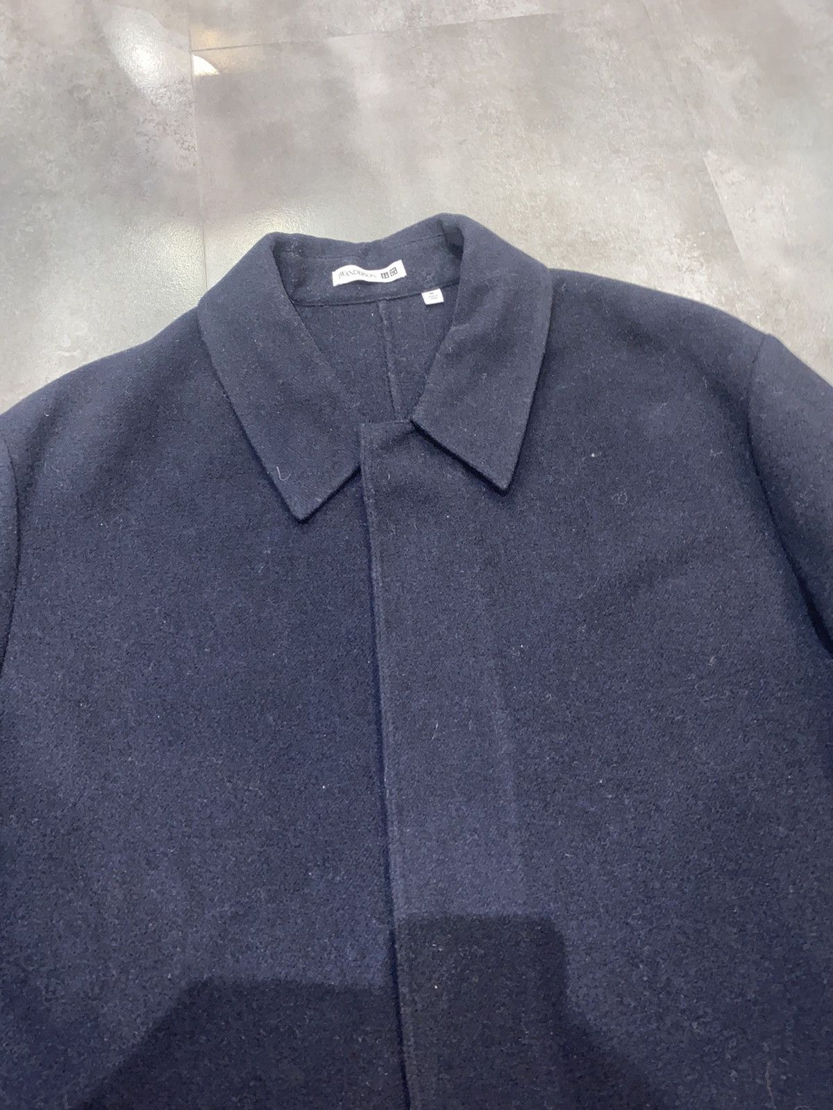 JW Anderson SS20 J.W Anderson X Uniqlo Military Dark Navy Wool Coat Size US XL / EU 56 / 4 - 9 Thumbnail