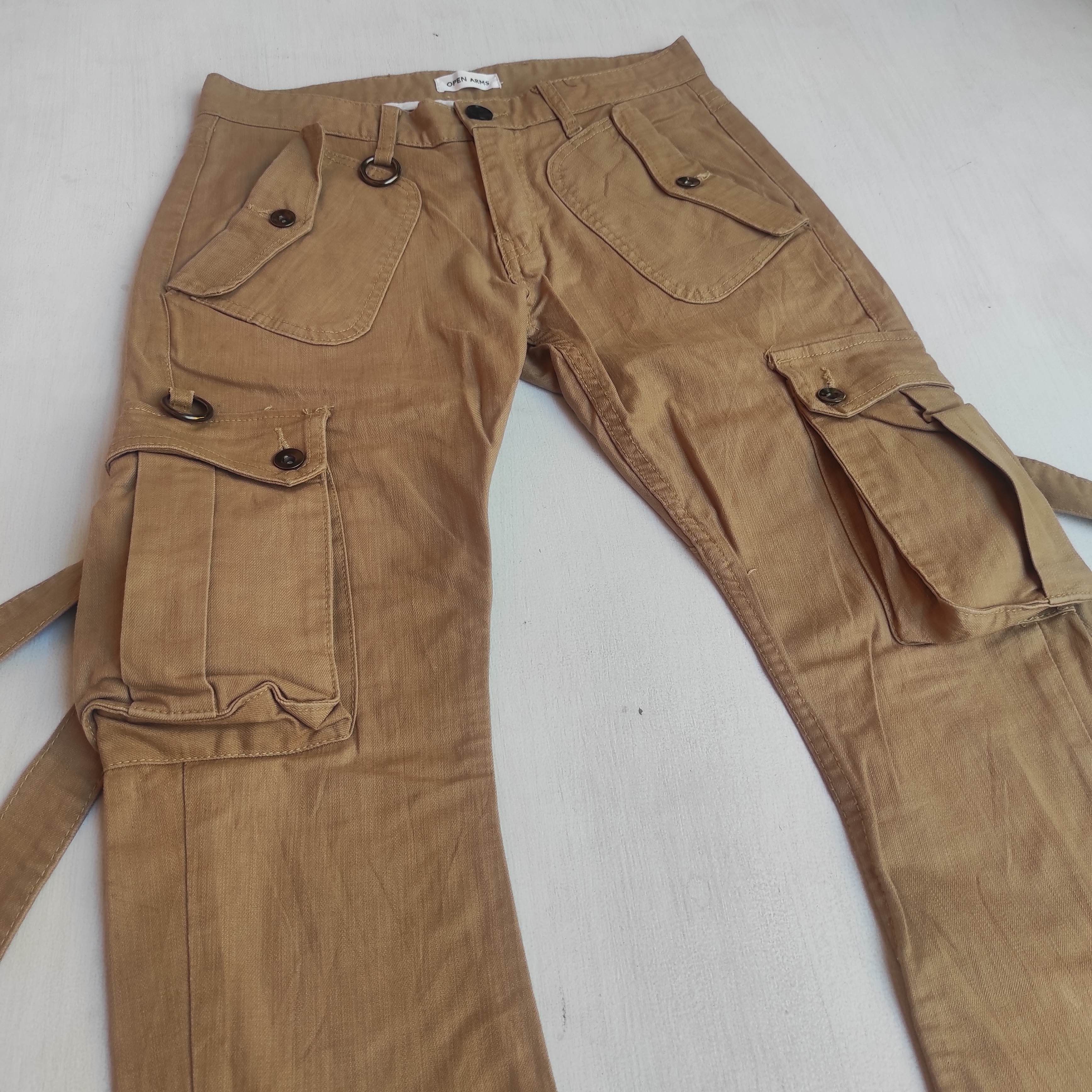 Hysteric Glamour OPEN ARMS Bondage Cargo Flare pants Size US 30 / EU 46 - 4 Thumbnail