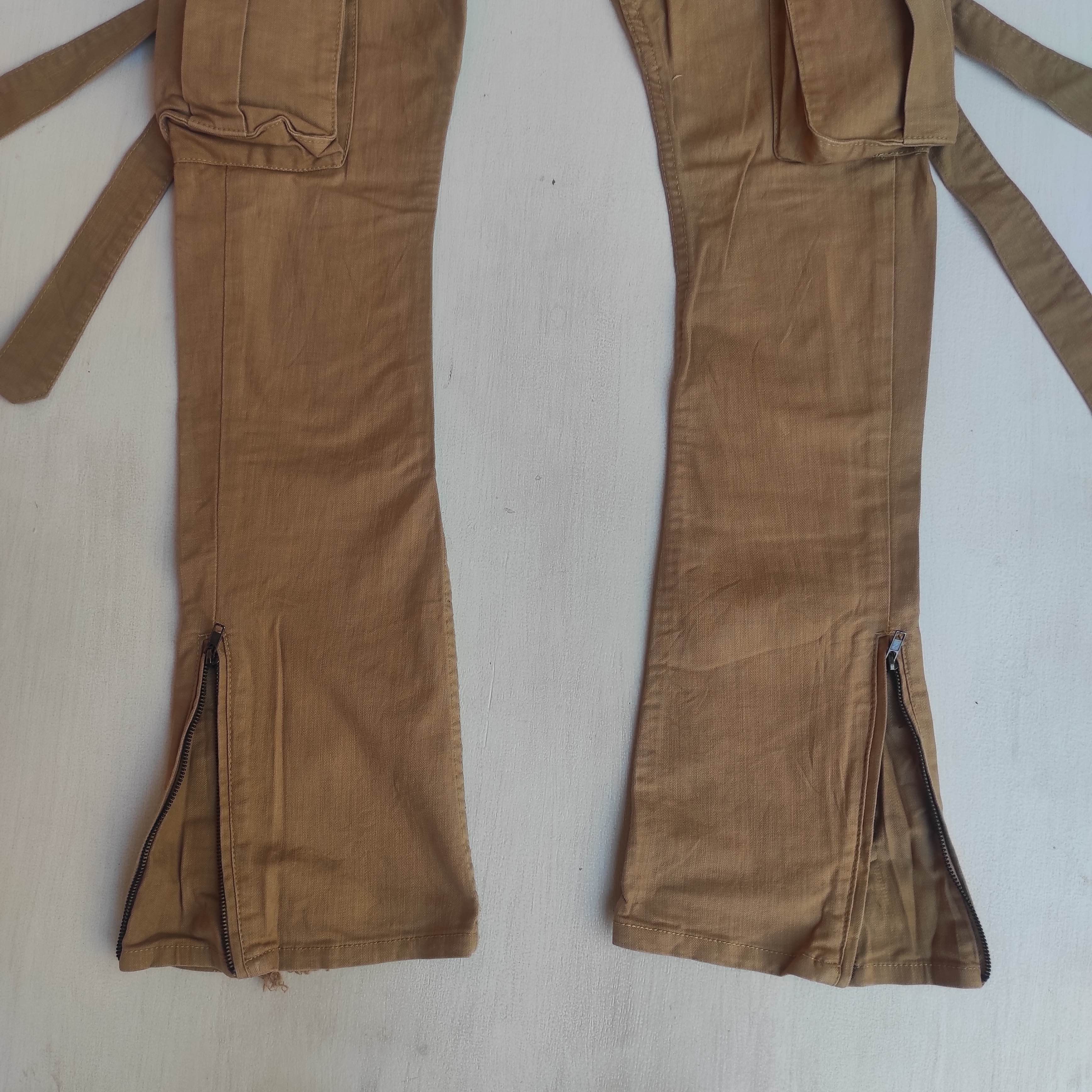 Hysteric Glamour OPEN ARMS Bondage Cargo Flare pants Size US 30 / EU 46 - 3 Thumbnail