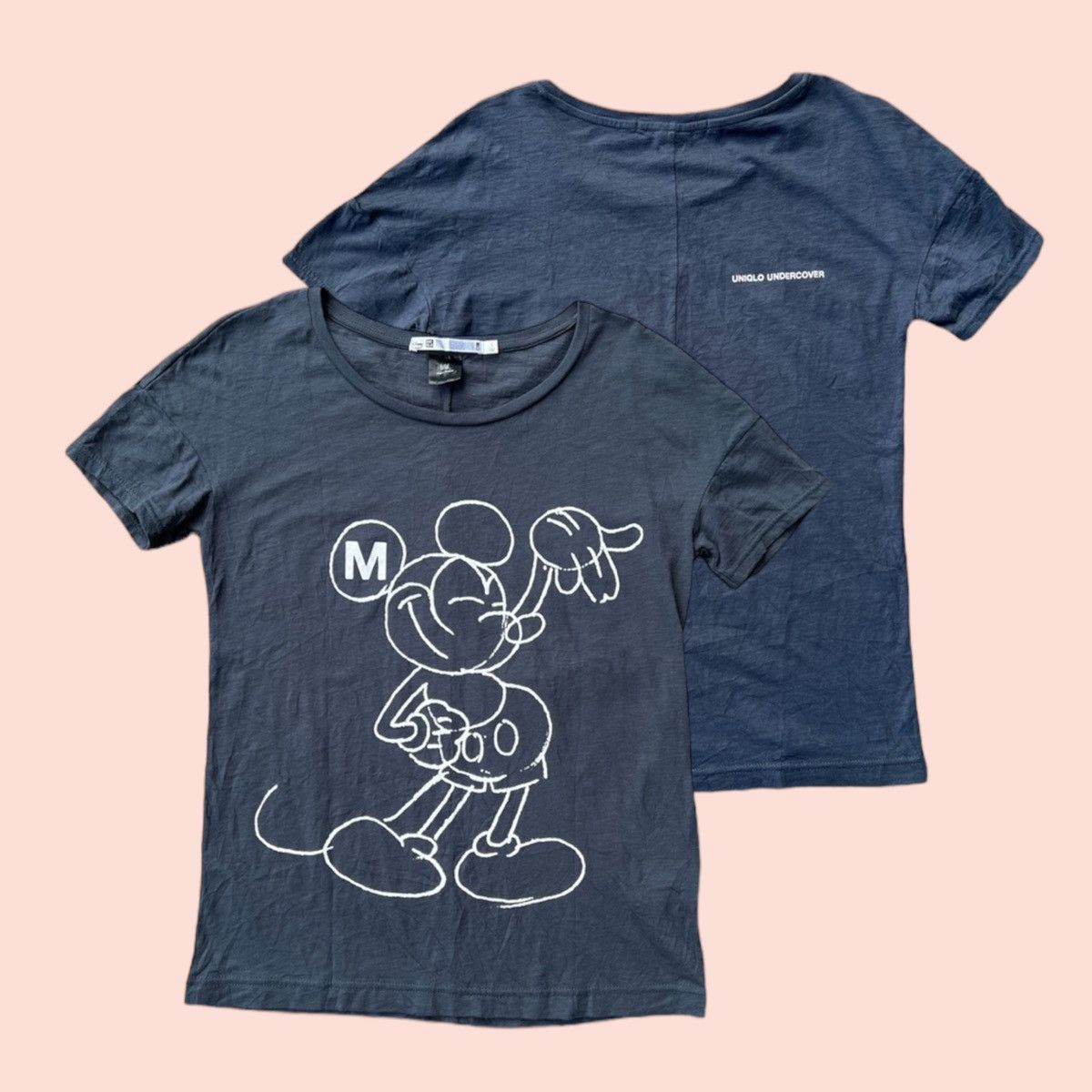 image of Vintage Y2K Undercover X Disney X Uniqlo Mickey Mouse in Grey, Women's (Size Small)