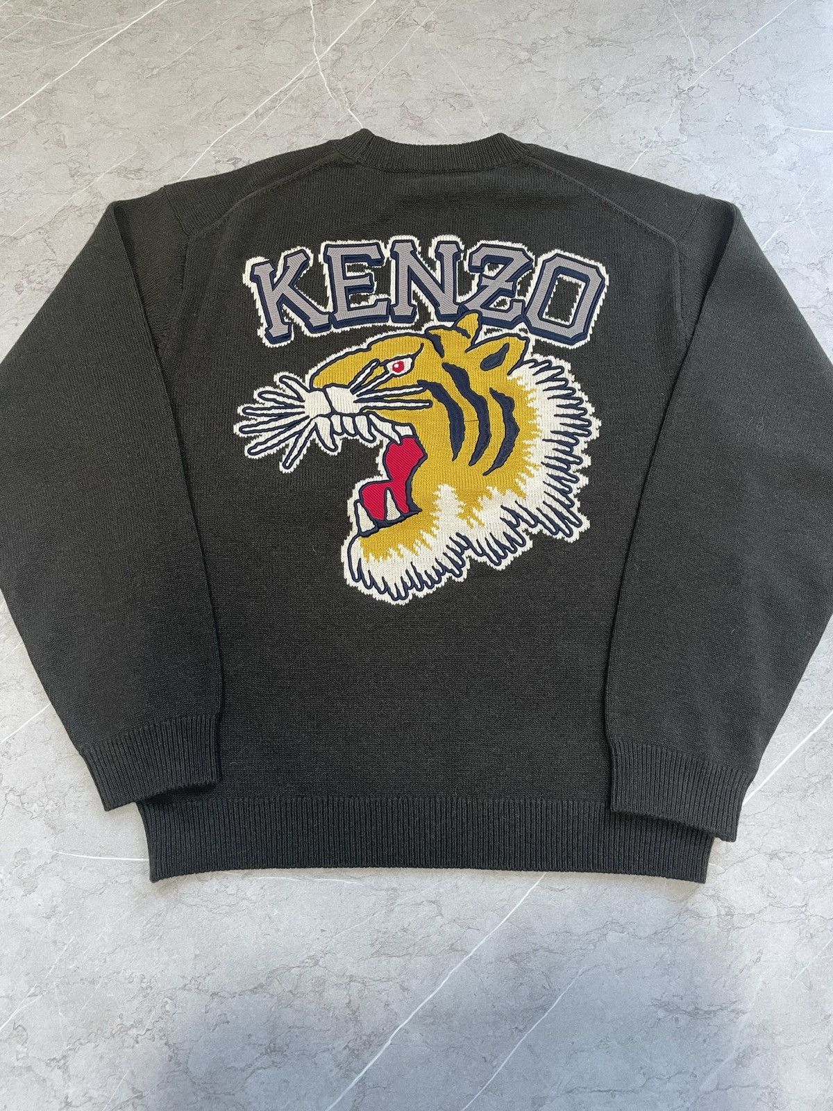 Kenzo tiger knit sweater M